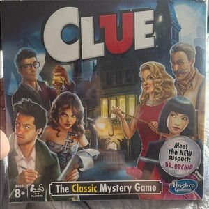 Hasbro Clue Classic Mystery Game - Red, Blue, Yellow